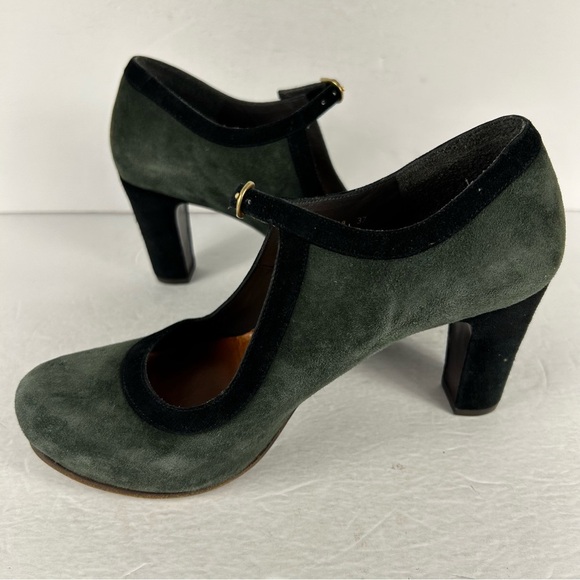Chie Mihara Dark Green and Black Heels 👠 Size 37 - Picture 3 of 8